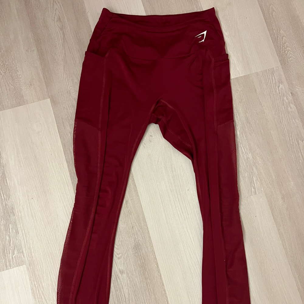 Gymshark Deep Red Leggings